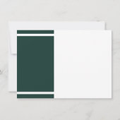 Modernes Abschluss Grün und Weiß Grad Party 2023 Einladung (Rückseite)