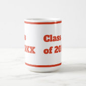 Modernes Abschluss Rotes Skript Kaffeetasse (Mittel)