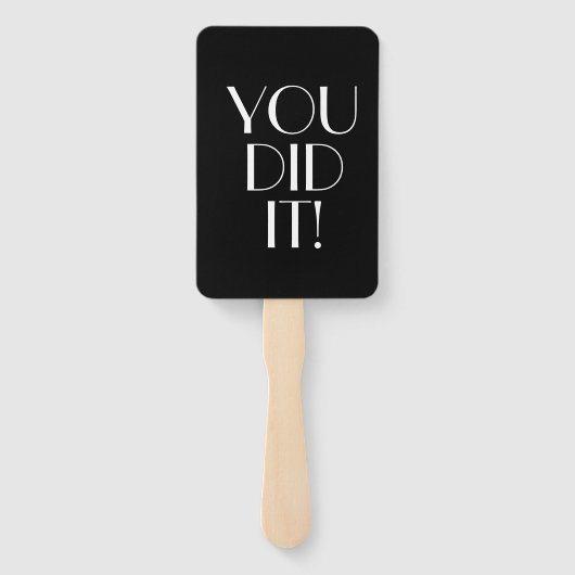 Modernes Abschluss Typografie Script Collage Foto Fächer (Rückseite)