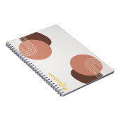 Modernes Abstractes Minimalistisches Notizblock (Rechte Seite)