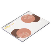 Modernes Abstractes Minimalistisches Notizblock (Linke Seite)