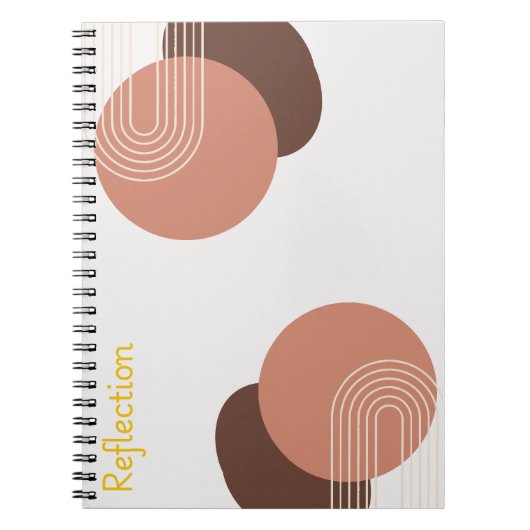 Modernes Abstractes Minimalistisches Notizblock (Vorderseite)