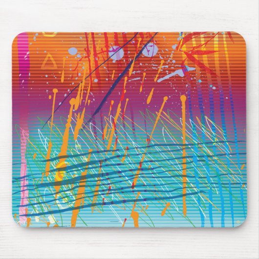 Modernes Abstrakt-3-Mousepad Mousepad (Vorne)