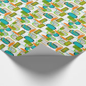 Modernes Abstrakt #57 Mitte des Jahrhunderts Geschenkpapier (Ecke)