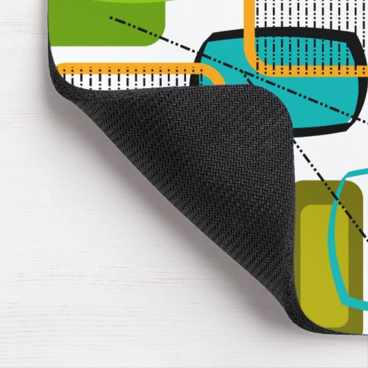 Modernes Abstrakt #57 Mitte des Jahrhunderts Mousepad (Ecke)