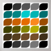 Modernes Abstrakt #58 Mitte des Jahrhunderts Poster (Vorne)