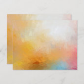 Modernes Abstrakt Art Blank Template farblich Mitteilungskarte (Vorne/Hinten)