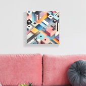 modernes abstrakt Art Pattern Leinwanddruck (Insitu (Wohnzimmer))
