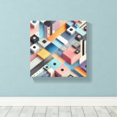 modernes abstrakt Art Pattern Leinwanddruck (Insitu (Holzboden))