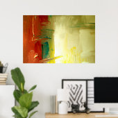 Modernes Abstrakt Art Poster (Heimbüro)