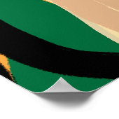 Modernes Abstrakt Art Poster - Maximalistischer St (Ecke)