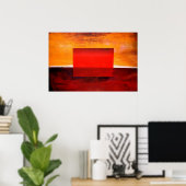 Modernes Abstrakt Art Poster - Minimalistische Kun (Heimbüro)