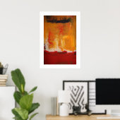 Modernes Abstrakt Art Poster - Minimalistische Kun (Heimbüro)