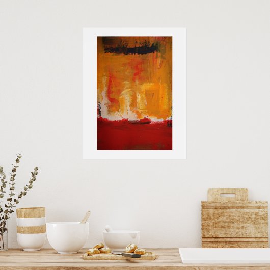 Modernes Abstrakt Art Poster - Minimalistische Kun (Küche)