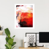 Modernes Abstrakt Art Poster - Minimalistische Kun (Heimbüro)