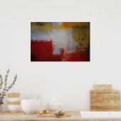 Modernes Abstrakt Art Poster - Minimalistische Plä (Küche)