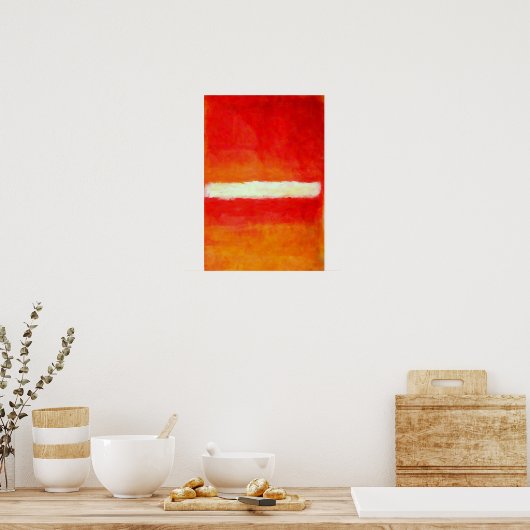 Modernes Abstrakt Art Poster - Rothko Style (Küche)