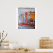 Modernes Abstrakt Art Print Poster (Küche)