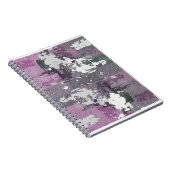 Modernes Abstrakt Art Spiral Notebook Notizblock (Rechte Seite)