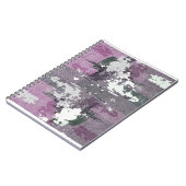 Modernes Abstrakt Art Spiral Notebook Notizblock (Linke Seite)