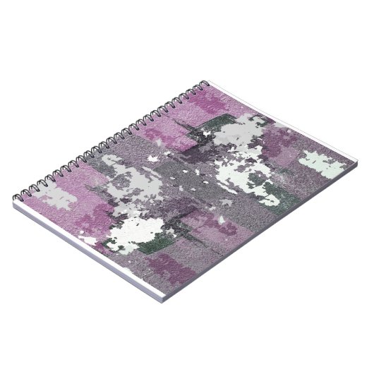 Modernes Abstrakt Art Spiral Notebook Notizblock (Linke Seite)