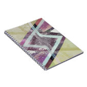 Modernes Abstrakt Art Spiral Notebook Notizblock (Rechte Seite)