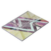 Modernes Abstrakt Art Spiral Notebook Notizblock (Linke Seite)