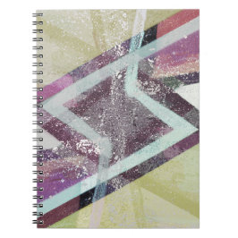 Modernes Abstrakt Art Spiral Notebook Notizblock