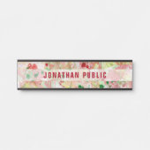 Modernes Abstrakt Art Trendy Template Elegant Türschild (Vorderseite )