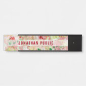 Modernes Abstrakt Art Trendy Template Elegant Türschild (Vorderseite )