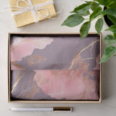 Modernes Abstrakt auf rosa Marmor Seidenpapier (Geschenk)