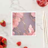 Modernes Abstrakt auf rosa Marmor Serviette (Beispiel)