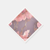 Modernes Abstrakt auf rosa Marmor Serviette (Ecke)