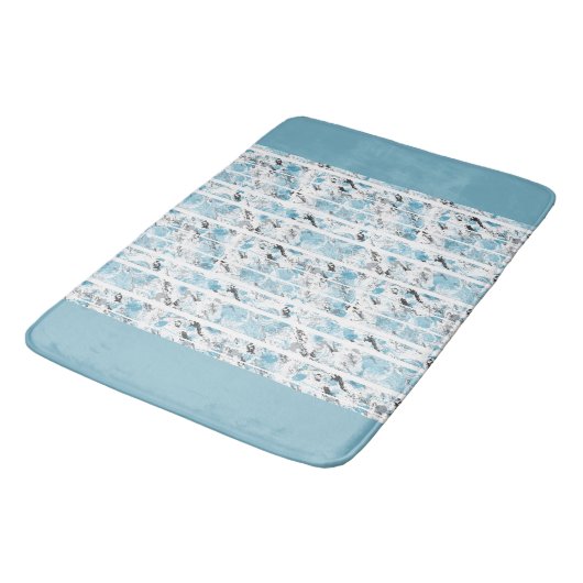 Modernes Abstrakt Badematte (Schrägansicht)