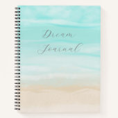 Modernes Abstrakt Beach Dream Journal Notizblock (Vorderseite)