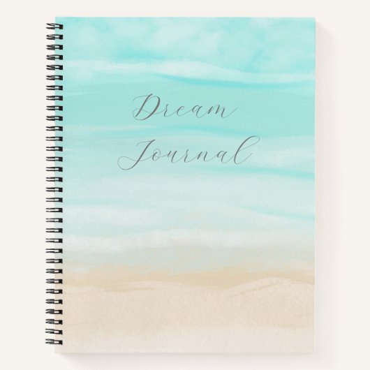 Modernes Abstrakt Beach Dream Journal Notizblock (Vorderseite)