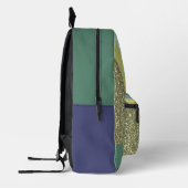 Modernes Abstrakt Bedruckter Rucksack (Links)