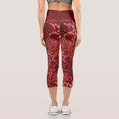 Modernes Abstrakt Capri Leggings (Rückseite)