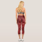 Modernes Abstrakt Capri Leggings (Rückseite)