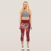 Modernes Abstrakt Capri Leggings (Vorderseite)