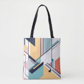 Modernes, abstrakt chic geometrisches Design Tasche (Vorderseite)