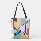 Modernes, abstrakt chic geometrisches Design Tasche (Rückseite)