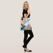 Modernes, abstrakt chic geometrisches Design Tasche (Am Model)