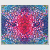 Modernes Abstrakt | CHRISTMAS STARS | LILA Geschenkpapier (Flach)