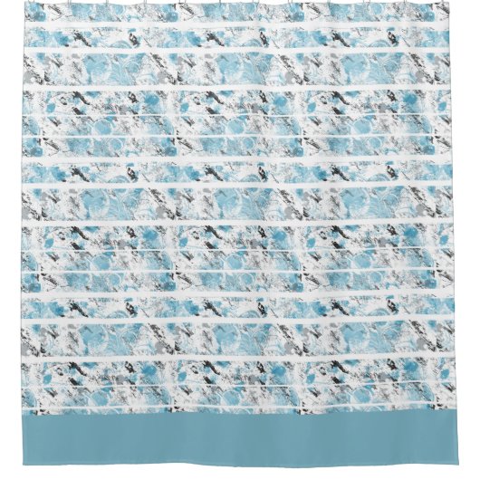 Modernes Abstrakt Duschvorhang (Vorderseite)