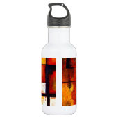 Modernes Abstrakt Edelstahlflasche (Rückseite)