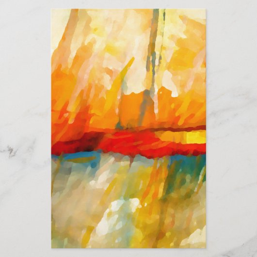 Modernes Abstrakt-expressionistisches Gemälde Briefpapier (Vorderseite)