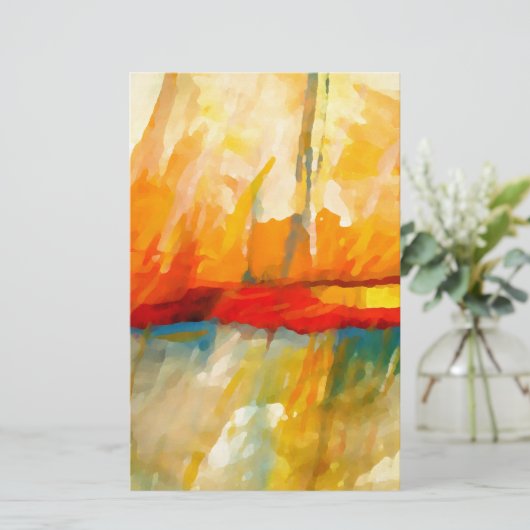 Modernes Abstrakt-expressionistisches Gemälde Briefpapier (Stehend Vorderseite)