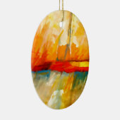 Modernes Abstrakt-expressionistisches Gemälde Keramik Ornament (Rechts)