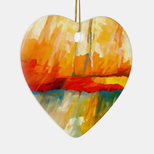 Modernes Abstrakt-expressionistisches Gemälde Keramik Ornament (Rechts)